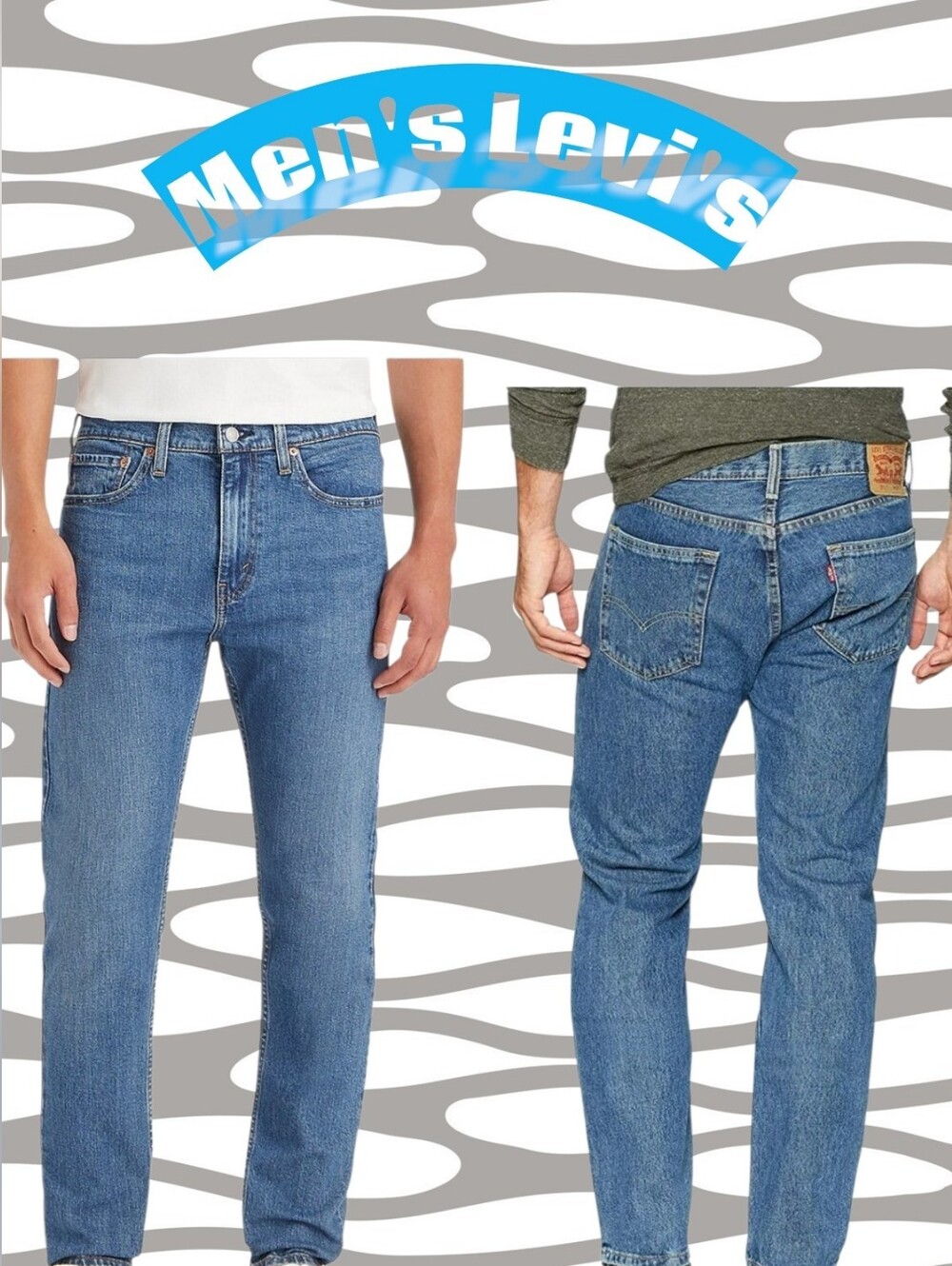 Levi's Men's Classic Medium Blue Straight Jeans